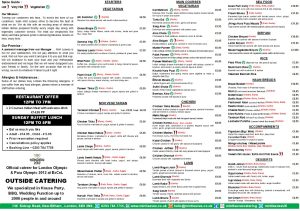 restaurant menu 2